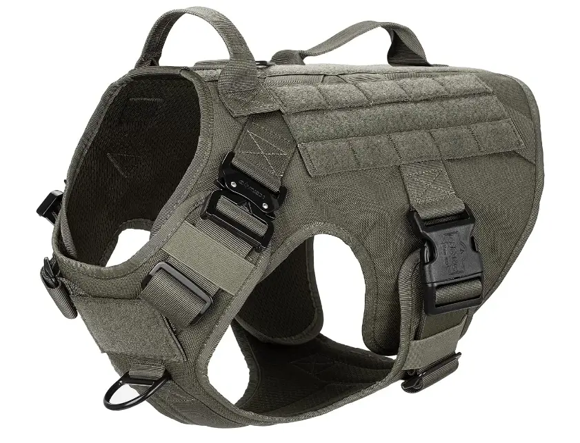 Icefang Tactical Dog Harness With 2× Metal Buckle